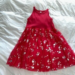 Red Starry Kids Dress